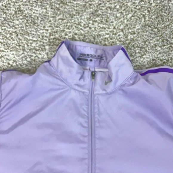 Nike Jacket Womens Large Purple Golf 1/4 Zip Windbreaker Pullover Lightweight - Picture 3 of 9